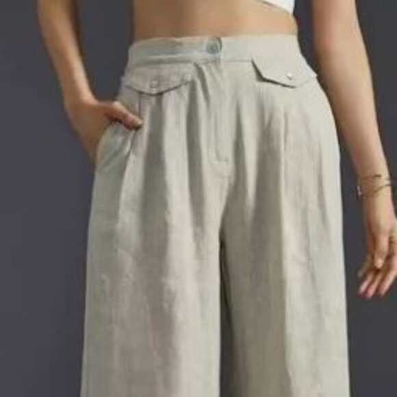 Sovere Anthropologie Instance Linen Pant – Wide Leg High Rise - XS - Picture 2 of 10